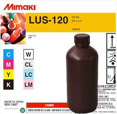 Mimaki LUS-120 UV curable ink 1L bottle White (MPN: LUS12-W-BA)