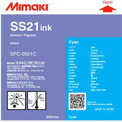 Mimaki SS21 Solvent Ink 440 ml CYAN (MPN: SPC-0501C)