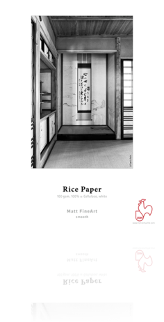 Ricepaper printing by