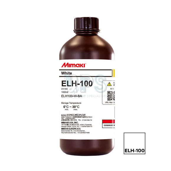 Mimaki ELH-100 1L Ink Bottle (white / clear)