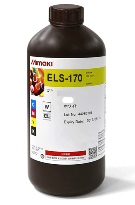 Mimaki ELS-170 1L Ink bottles (CMYK) | Flexible LED UV Ink for UJV200 & UV-DTF