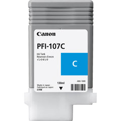 Canon 130ml PFI-107C Ink Tank Cartridge (MPN: 6706B001AA)