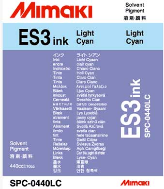 Mimaki ES3-Eco Solvent 440cc Light CYAN  Ink (MPN: SPC-0440Lc)