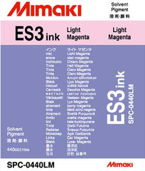Mimaki ES3-Eco Solvent 440cc Light MAGENTA  Ink (MPN: SPC-0440Lm)