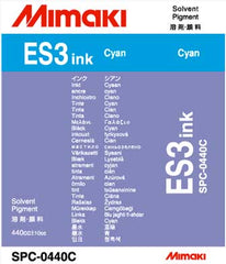Mimaki ES3-Eco Solvent 440cc CYAN  Ink (MPN: SPC-0440C)