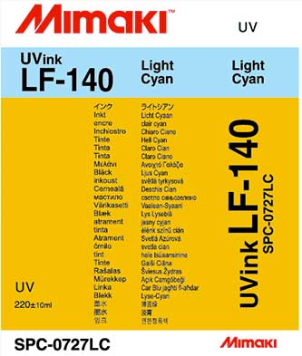 Mimaki LF-140 Light Cyan Flexible Ink 220ml (MPN: SPC-0727Lc)