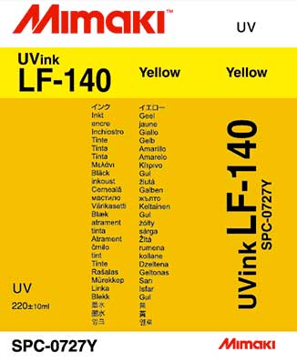Mimaki LF-140 Yellow Flexible Ink 220ml (MPN: SPC-0727Y)