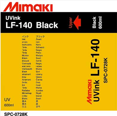 Mimaki LF-140 Black Flexible Ink 600ml (MPN: SPC-0728K600cc)
