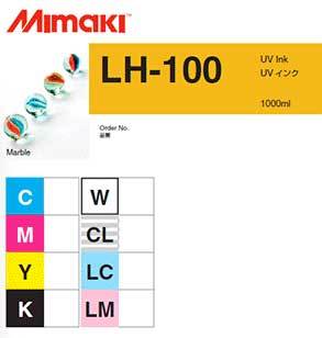 Mimaki LH-100 UV curable ink 250ml bottle - Cyan (MPN: LH100-C-B2)