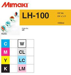 Mimaki LH-100 UV curable ink 250ml bottle - Cyan (MPN: LH100-C-B2)
