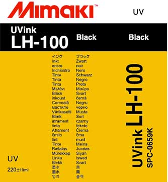 Mimaki LH-100 UV Ink Black  220ml (MPN: SPC-0659K)