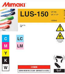 Mimaki LUS-150 UV curable ink 1L bottle Yellow (MPN: LUS15-Y-BA)