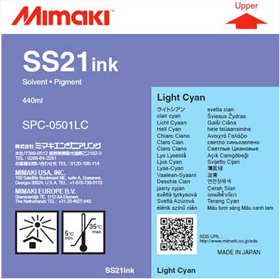 Mimaki SS21 Solvent Ink 440 ml LT CYAN (MPN: SPC-0501LC)
