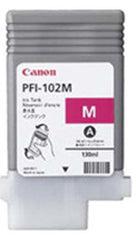 Canon 130mL Magenta Ink Tank Cartridge - PFI-102M (MPN: 0897B001AA)