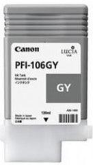 Canon 130mL Gray Ink Tank Cartridge - PFI-106GY (MPN: 6630B001AA)