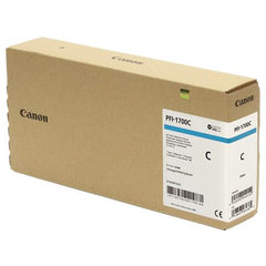 Canon Pro PFI-1700C Lucia Cyan Pigment Ink Tank - 700ml for Canon Pro-2000/4000/6000. (MPN: 0776C001AA)