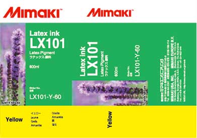 Mimaki LX-101 Latex Yellow ink 600ml (MPN: LX101-Y-60)